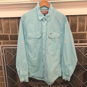 Simms blue cotton shirt
